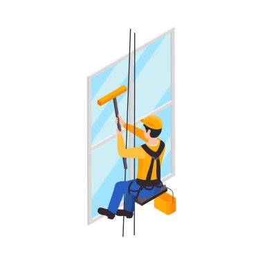 Açık Pencere Temizleme Kompozisyonu