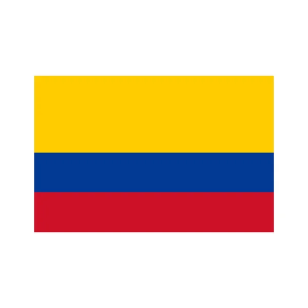Kolumbiai nemzeti lobogó összetétele — Stock Vector