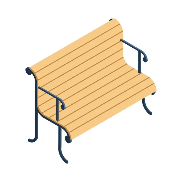 Ornate Park Bench Samenstelling — Stockvector