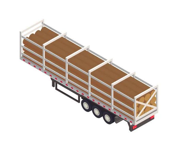Ikonen för lastpåhängsvagn — Stock vektor