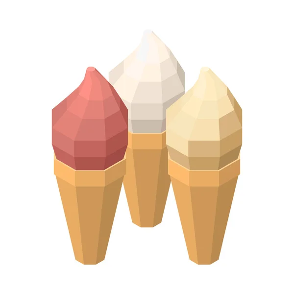Морозиво значок — стоковий вектор