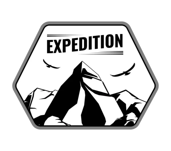 山区远征标志 — 图库矢量图片