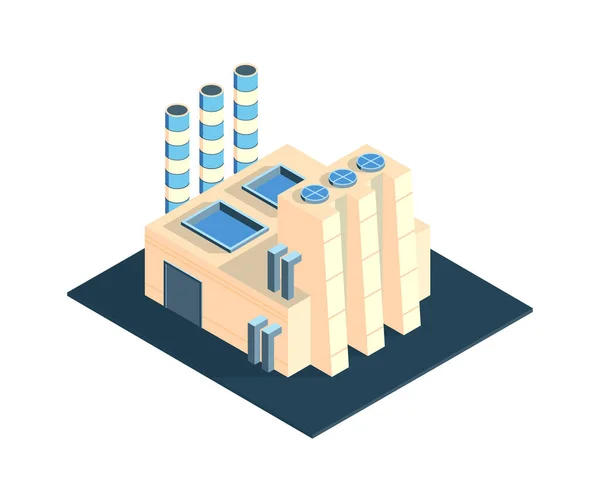 Icono de edificio industrial — Vector de stock