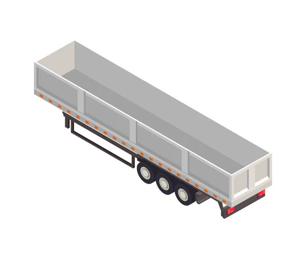 Isometric Semitrailer Illustration — Archivo Imágenes Vectoriales