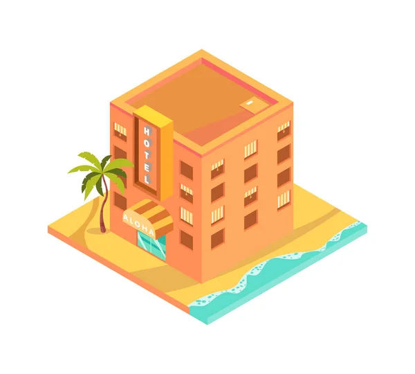 Icono de descanso tropical — Vector de stock