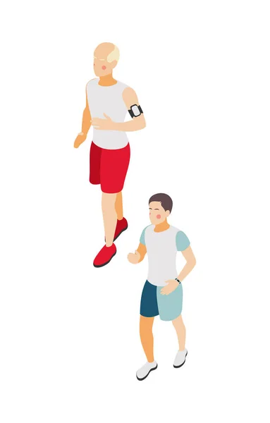 Icône de fitness familiale — Image vectorielle