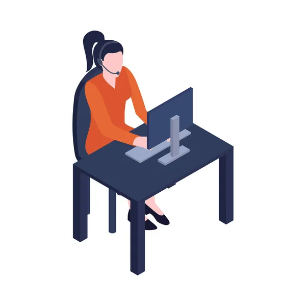 Callcenter Pictogram — Stockvector