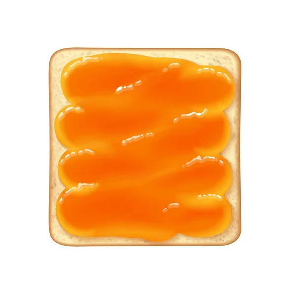 Realistische Toast Illustratie — Stockvector