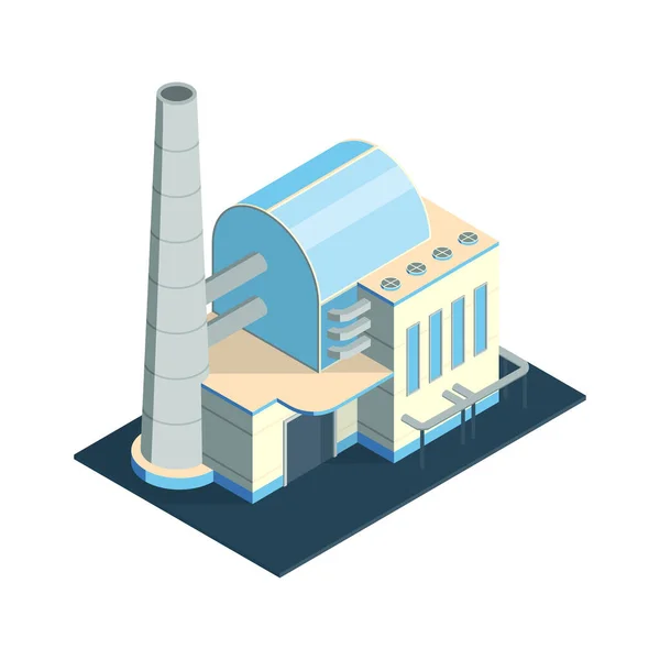 Icono de edificio industrial — Vector de stock