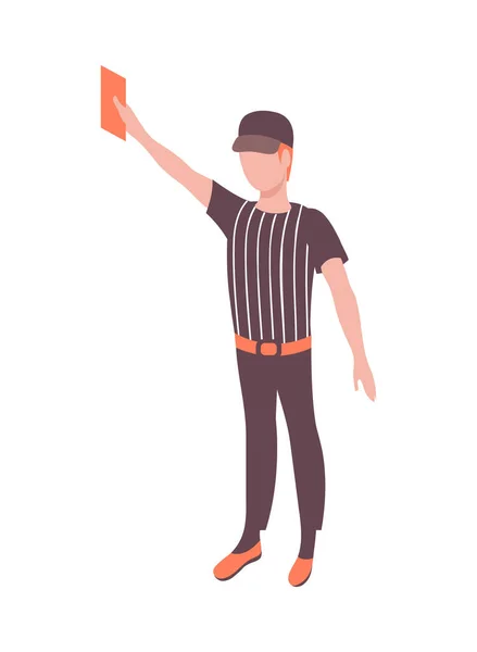 Football Referee Icon — Stock Vector