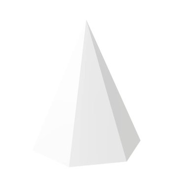 Gerçekçi Altıgen Piramit