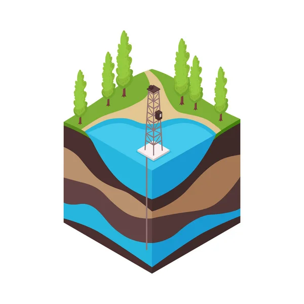 Water Extraction Icon — Archivo Imágenes Vectoriales