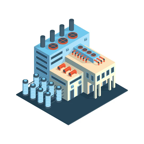 Ícone de construção de fábrica —  Vetores de Stock