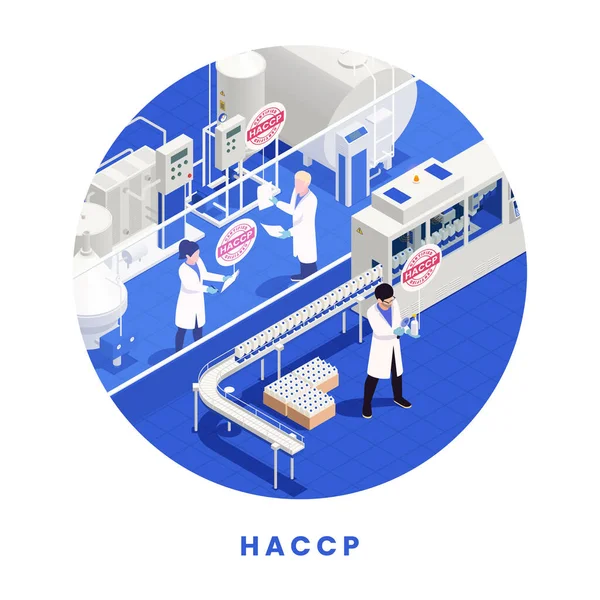 Concept de salubrité des aliments HACCP — Image vectorielle