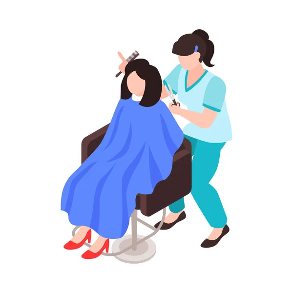 Hairdresser Isometric Icon — Wektor stockowy