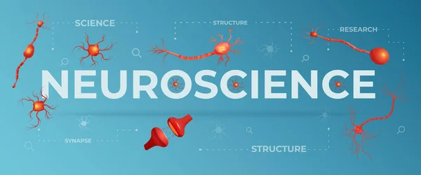 Neuroscience Illustration plate — Image vectorielle