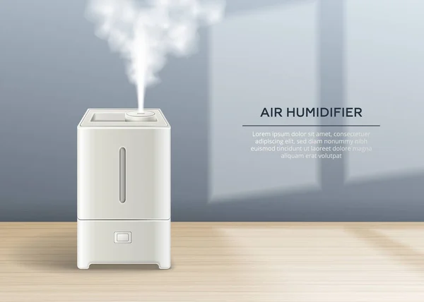 Air Humidifier Poster — Archivo Imágenes Vectoriales