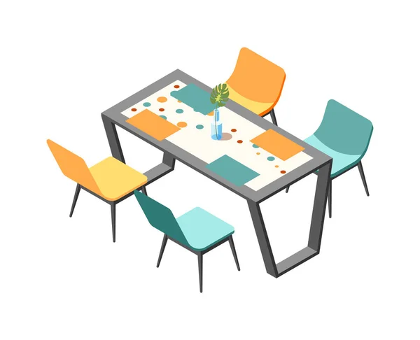 Icono de mesa de cena — Archivo Imágenes Vectoriales