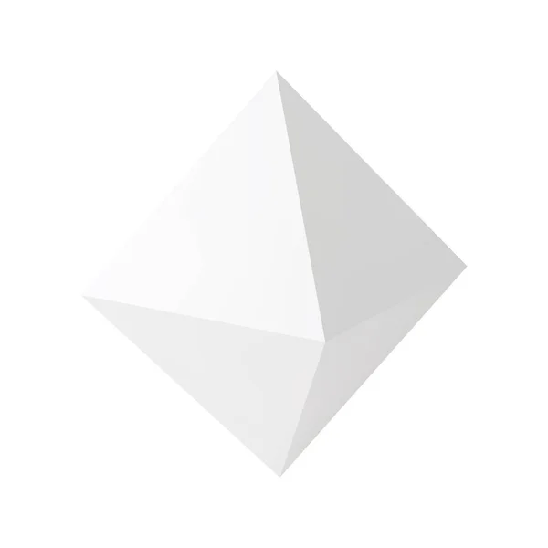 Realistische Darstellung des Oktaeders — Stockvektor