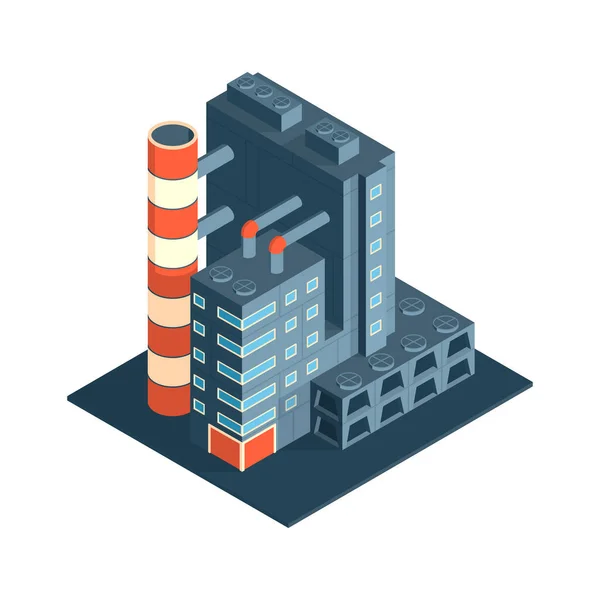 Isometric Industrial Building — Image vectorielle