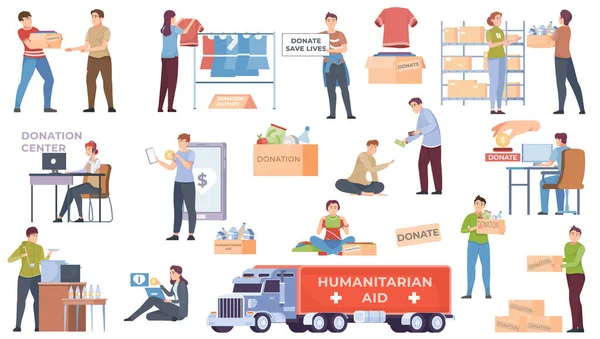 Humanitärt bistånd — Stock vektor