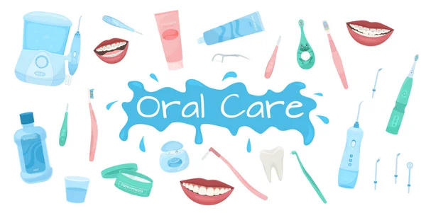 Oral Care Icon Set — Stockvector