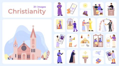 Christianity Compositions Flat Collection