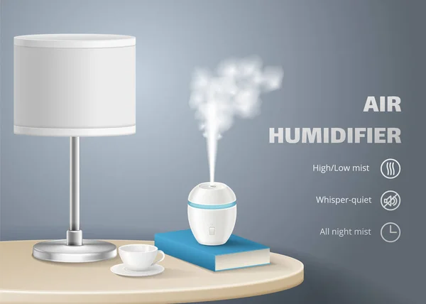 Air Humidifier Poster — Archivo Imágenes Vectoriales