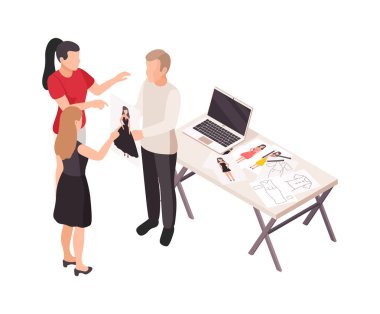 Dikiş Fabrikası İllüstrasyonu