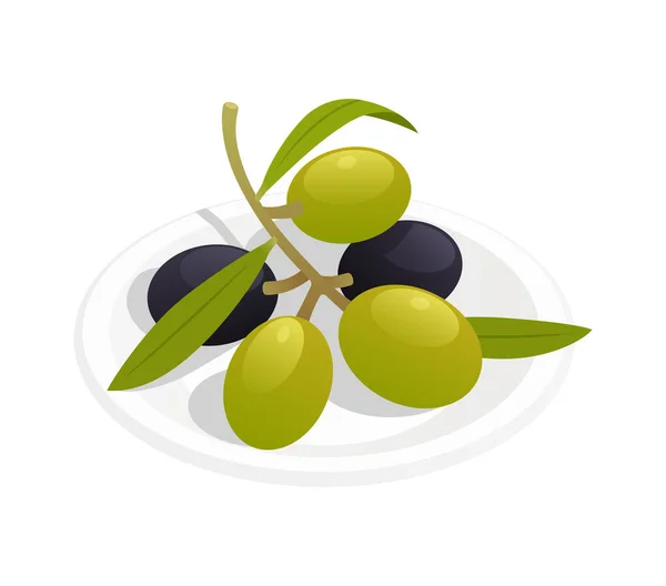 Olives Isometric Icon — Stock Vector