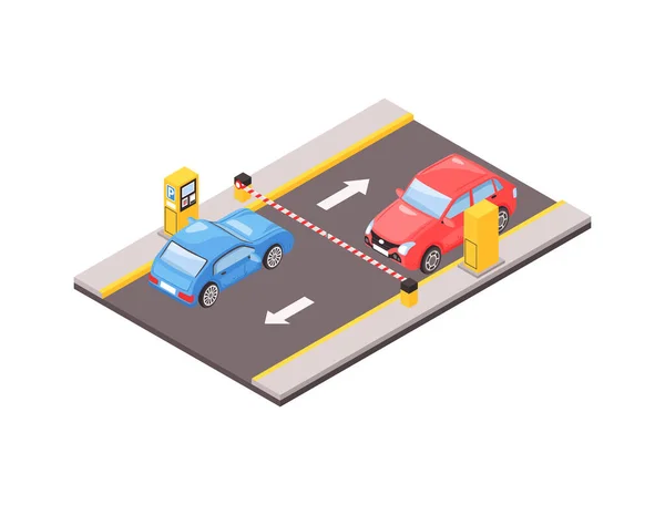 Parking Isometric — Image vectorielle