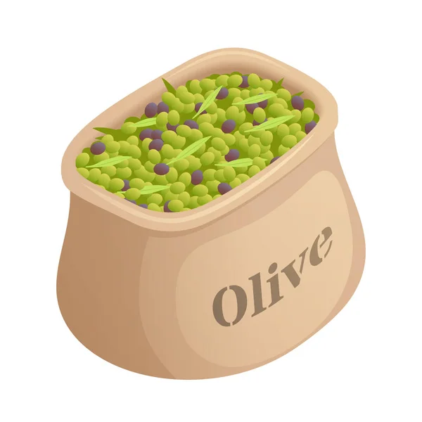 Olives Isometric Icon — Stockvektor