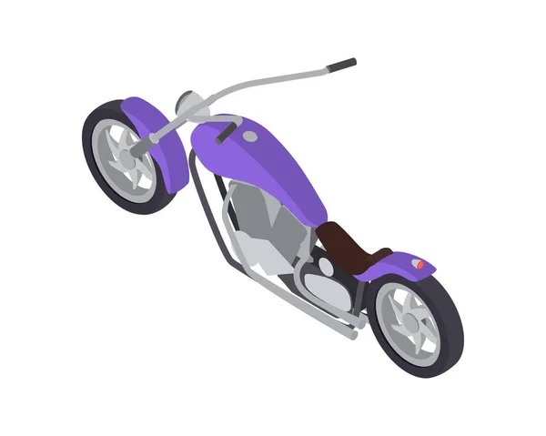 Isometric Motorcycle Icon — Image vectorielle