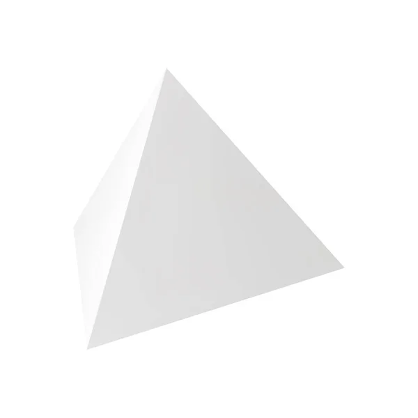 Realistic Tetrahedron Illustration — Stockvektor