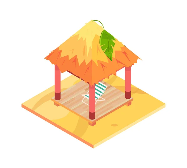 Tropical Rest Icon — Stock Vector