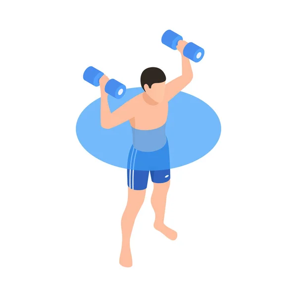 Water aerobics icoon — Stockvector