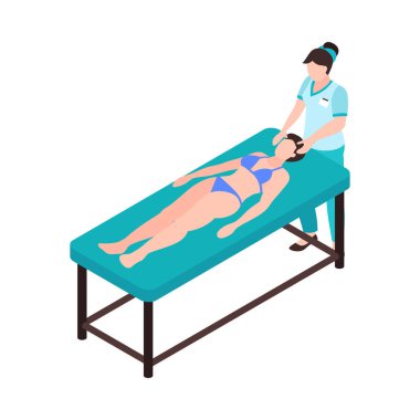 Isometric Spa Salon Simgesi