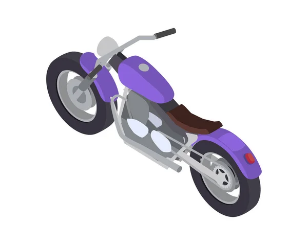 Ícone Isométrico de Motocicleta — Vetor de Stock