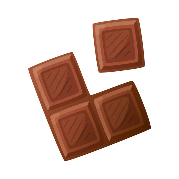 Chocolade Cartoon Illustratie — Stockvector