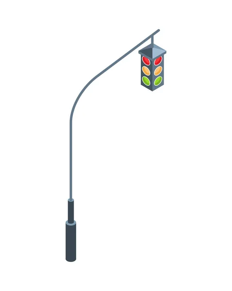 Traffic Light Post Composition — Vector de stock