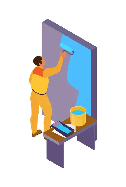 Painting Home Wall Composition — Wektor stockowy