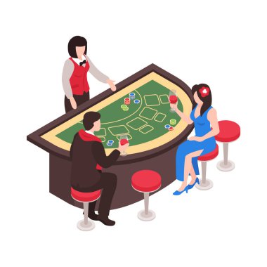 Poker Table Casino Composition