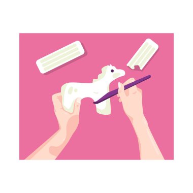 El yapımı Plastik Midilli Kompozisyonu