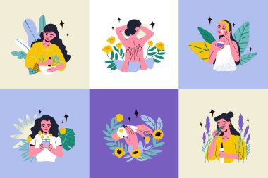 Herbal Medicine Design Concept Set