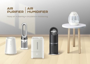 Realistic Air Purifier Poster