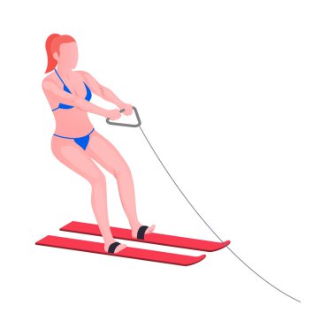 Su Kayağı Isometric Bileşimi