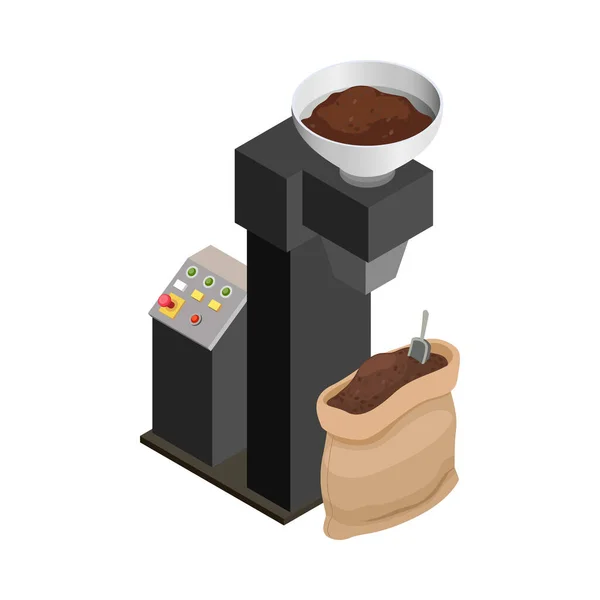 Složení z kávovaru — Stockový vektor