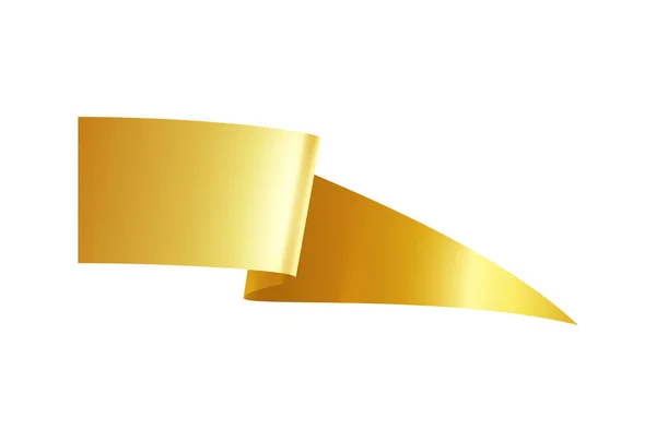 Golden Triangle Ribbon Composition —  Vetores de Stock