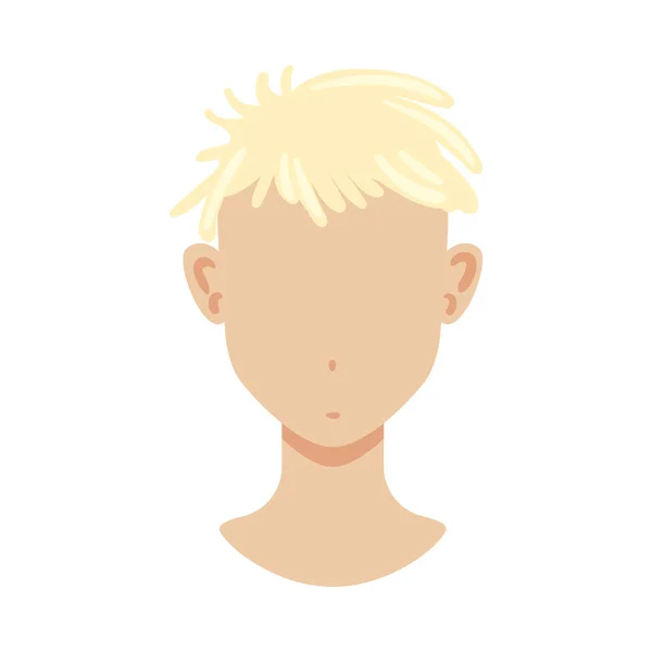 Blonde Male Haircut Composition — Vettoriale Stock