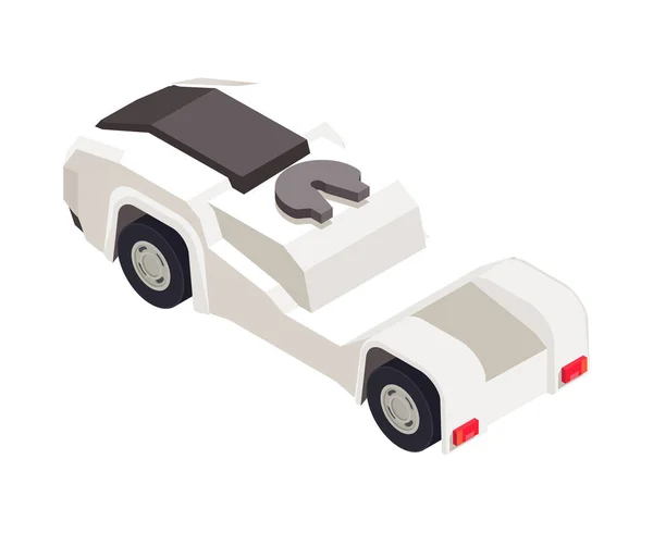 Truck Cart Isometric Composition — Wektor stockowy